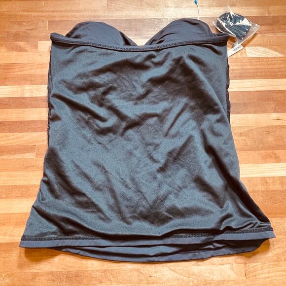 Bleu Rod Beattie WAVE RUNNER Ring Me up Bandini Swim Top black 4 - Picture 2 of 7